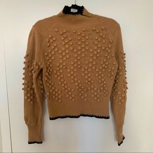BCBG Popcorn Stitch Sweater (Camel)